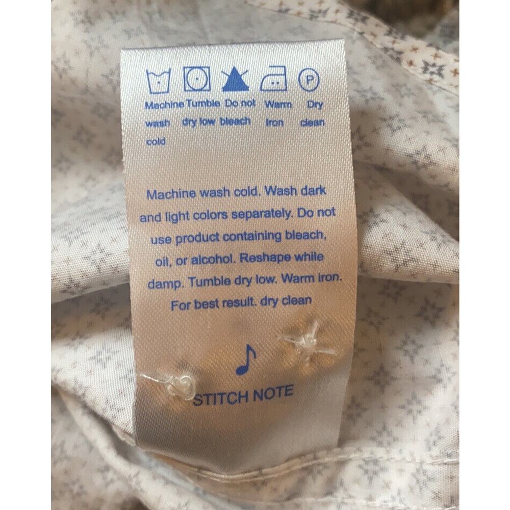 Stitch Note | White Diamond Patterned Short Sleev… - image 7